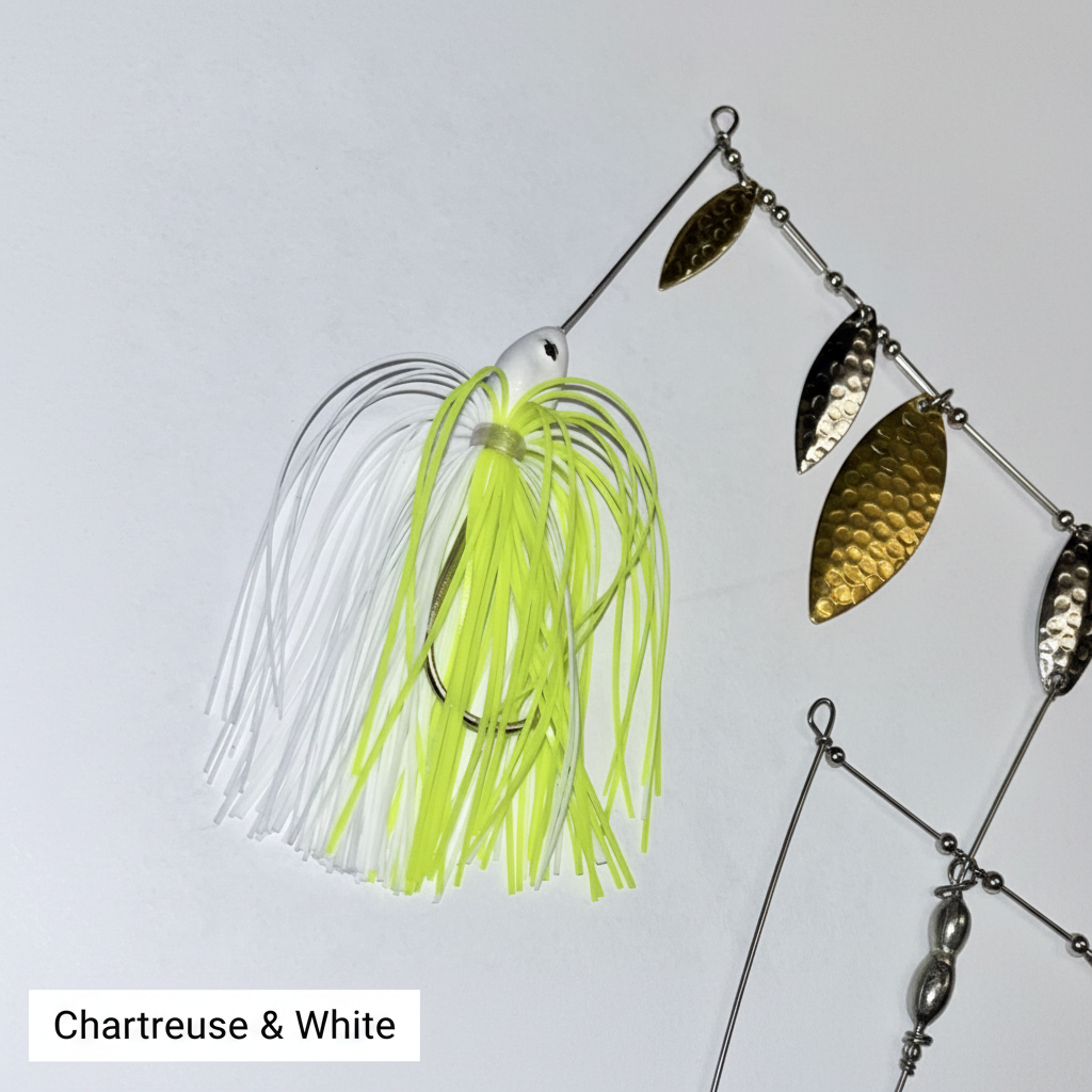 MOD Spinner Bait - Chartreuse & White